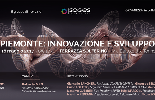 Giancarlo Banchieri, presidente della Confesercenti, relatore al convegno “Piemonte: innovazione e sviluppo” (martedì 16 maggio)