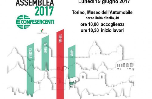 Confesercenti, il 19 giugno l’assemblea nazionale 2017 (anche) a Torino