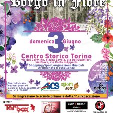 “Il Borgo in fiore” domenica 3 giugno a Torino. Organizza l’associazione dei commercianti del centro storico