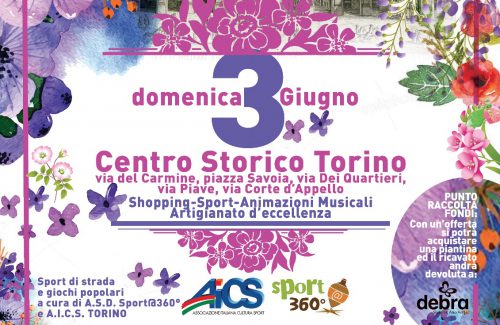 “Il Borgo in fiore” domenica 3 giugno a Torino. Organizza l’associazione dei commercianti del centro storico