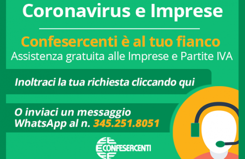 Cura Italia, Confesercenti lancia l’assistenza a distanza per le imprese: piattaforma web, whatsapp e numero verde per essere vicini, anche da lontani
