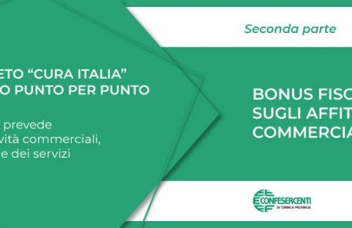 DECRETO CURAITALIA / 2 – Affitti, bonus fiscale per le attività commerciali costrette a chiudere dal Dpcm 11 marzo