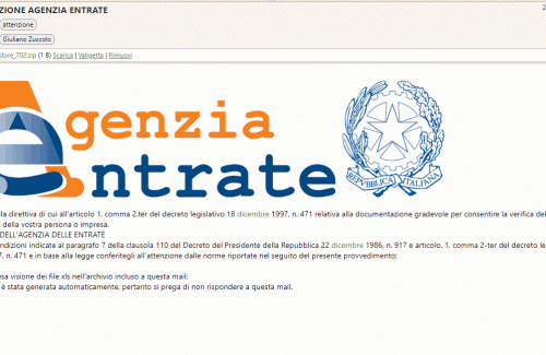 Attenzione alla falsa mail dell’Agenzia delle entrate: non va aperta e va eliminata subito