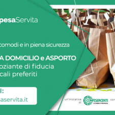 Confesercenti rilancia il portale LaSpesaServita: oltre 1400 fra negozi e pubblici esercizi che offrono la consegna a domicilio e l’asporto