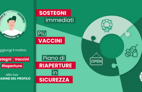 “Sostegni – Vaccini – Riaperture”, al via  la campagna social di Confesercenti: “Politica fallimentare, subito una svolta o le nostre imprese non ce la faranno”. Aderisci anche tu