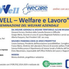 “Well – Welfare e lavoro”, un’esperienza di disseminazione del welfare aziendale: martedì 13 aprile un convegno organizzato da Confesercenti