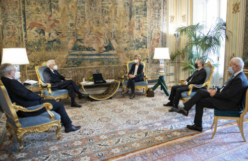 Il presidente Mattarella ha ricevuto una delegazione di Confesercenti in occasione del 50° anniversario della fondazione dell’associazione