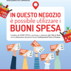 Rivoli, Comune e Confesercenti insieme per la distribuzione di buoni spesa a 400 famiglie in difficoltà. Ciascun carnet ha un valore di 184 euro e potrà essere utilizzato nei negozi di vicinato cittadini che aderiscono all’iniziativa