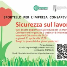 Sicurezza sul lavoro, tutte le novità per le imprese nel webinar di Confesercenti: partecipa anche tu