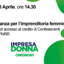 “Credito e finanza per l’imprenditoria femminile: dagli strumenti di accesso al credito di Confesercenti alle risorse del PNRR”. Mercoledì 13 aprile il webinar di Impresa Donna: ecco il link per partecipare