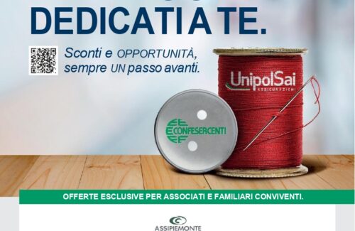 Assicurazioni – Convenzione Confesercenti-UnipolSai: tanti vantaggi, sconti e agevolazioni per gli associati. Vieni a scoprirli tutti i lunedì dalla 14,30 alle 16,30 nella nostra sede di Torino
