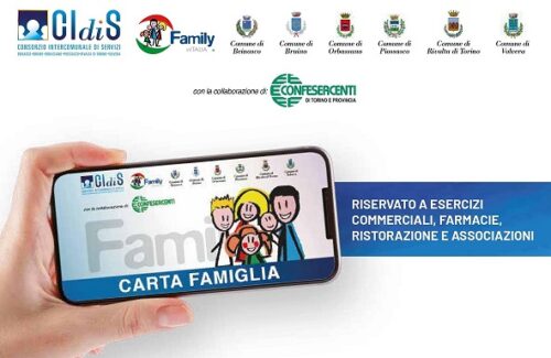Con “Carta Famiglia” sconti e agevolazioni per i consumatori, rilancio e maggiore visibilità per le attività commerciali, sostegno al territorio. Hai un negozio, una farmacia, un’attività di somministrazione? Aderisci anche tu al progetto!