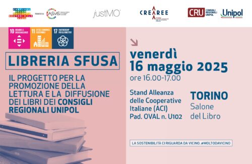 Al Salone del libro il progetto “Libreria Sfusa”, un modello innovativo per la promozione della lettura nei Comuni delle aree interne: la presentazione venerdì 16 maggio alle 16:00  (Padiglione Oval – Stand U102)